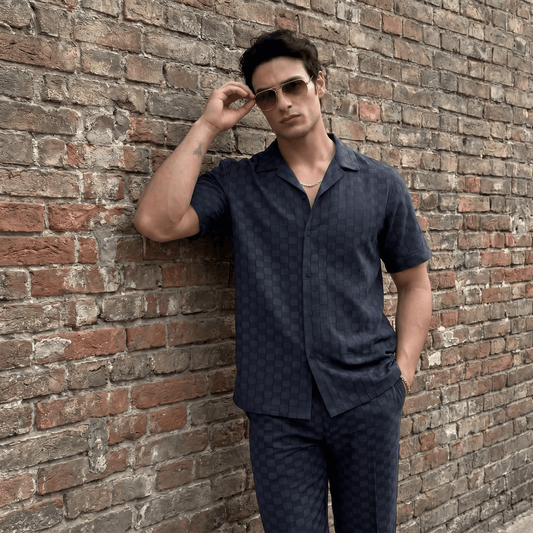 Textural Jacquard: A Relaxed Cuban Collar Shirt | The Privee Edition