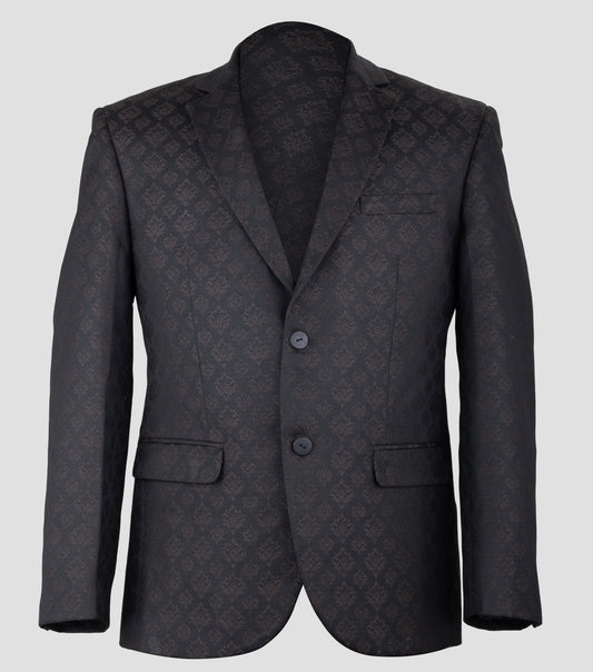 Jacquard blazer on a light gray background