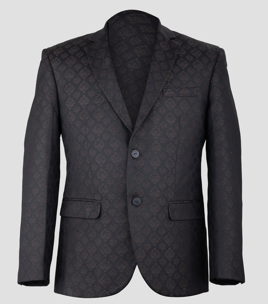 Jacquard blazer on a light gray background