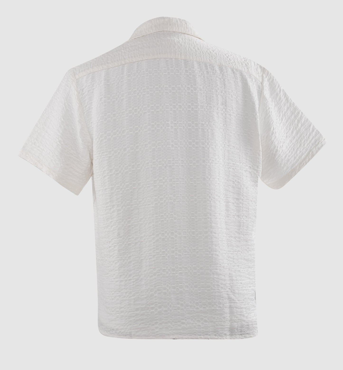 Textural Jacquard: A Relaxed Cuban Collar Shirt| The Matinee Edition