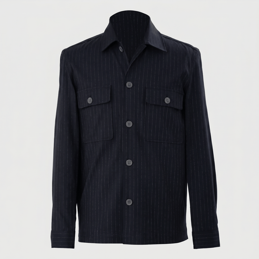 Co ord Set navy stripe jacket