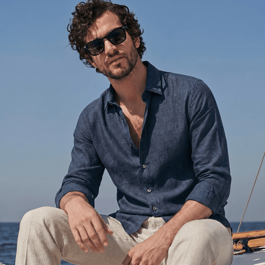 The Grace Edition: Artisanal Embroidered Pure Linen Shirt