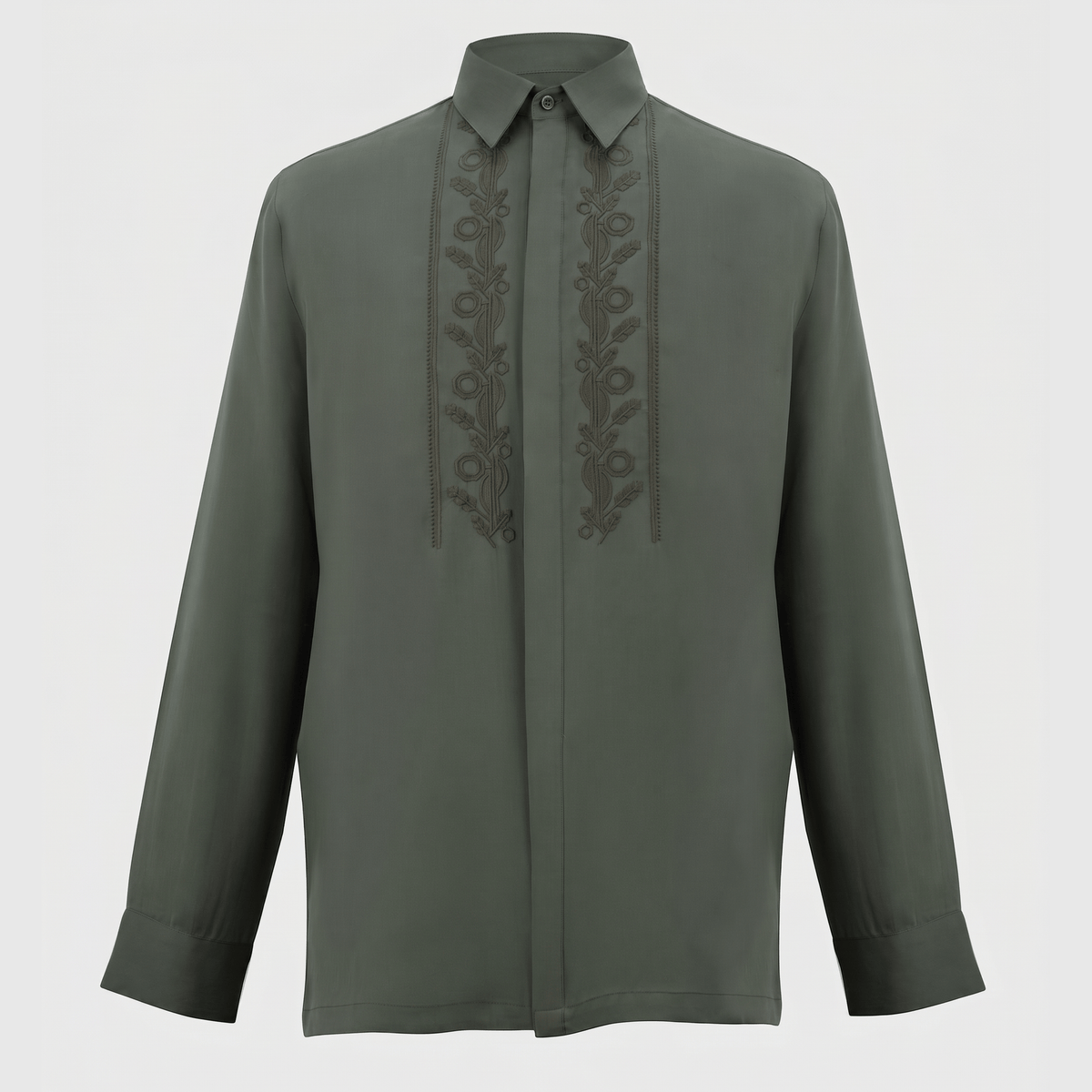 Soft & Airy Embroidered Tencel Shirt| The Grace Edition