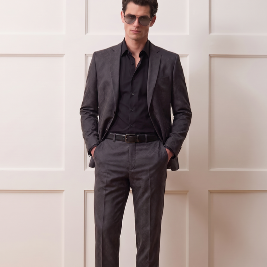 Jacquard Paisley Motif Blazer | The Gala Edition