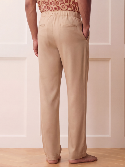 Utility Luxe: Structured-Soft Relaxed Tencel Trousers | The Matinee Edition