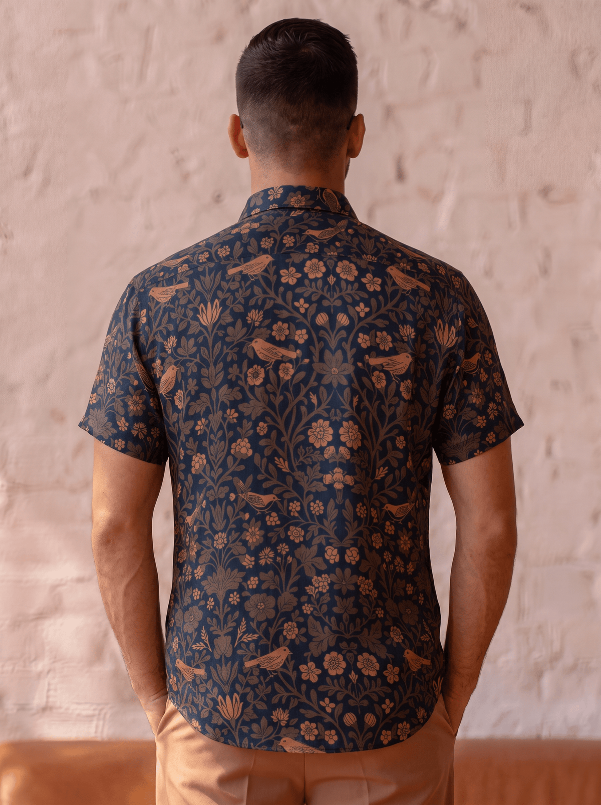 Palace Garden Print In Pure Linen| The Heritage Archive