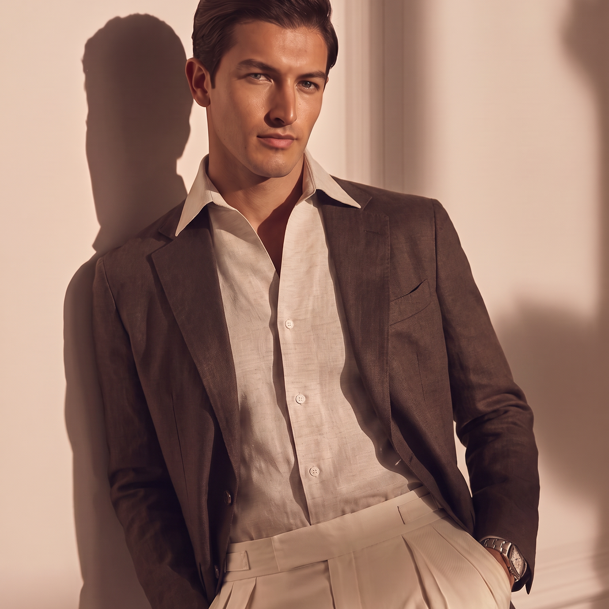 Cooper Collar Linen Shirt