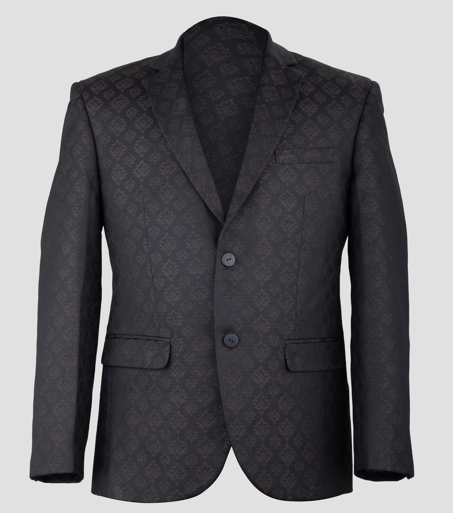 Jacquard blazer on a light gray background