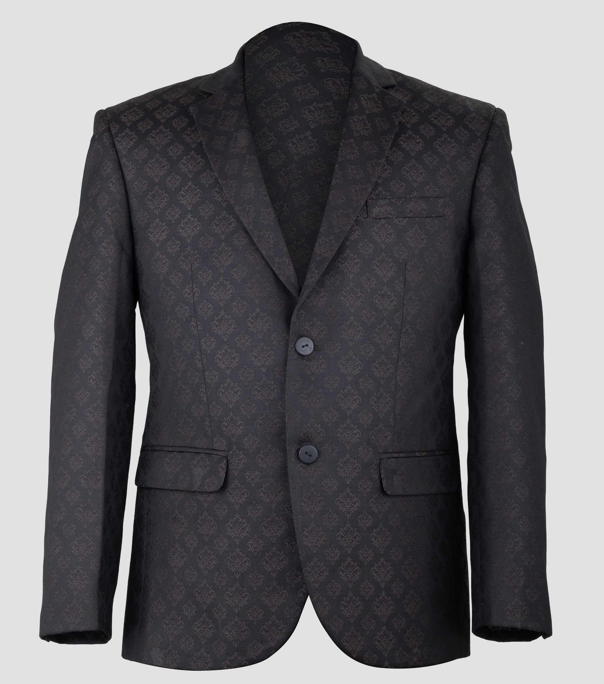 Jacquard blazer on a light gray background