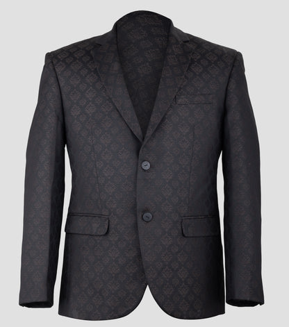 Jacquard blazer on a light gray background