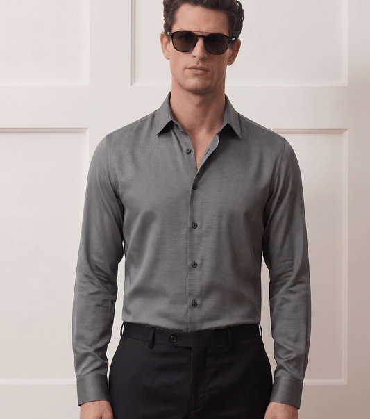 Fluid Viscose-Satin Evening Shirt |The Privé Edition