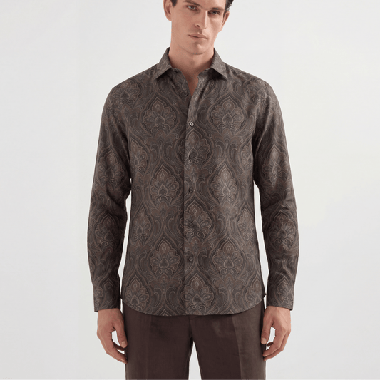 Paisley Motif: A Fluid, Cool-Touch Viscose Shirt| The Matinee Edition