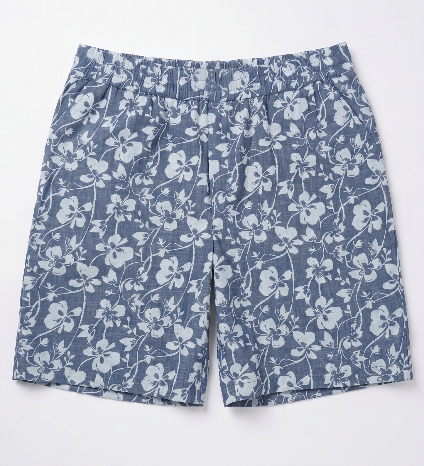 Elasticated printed relaxed shorts
