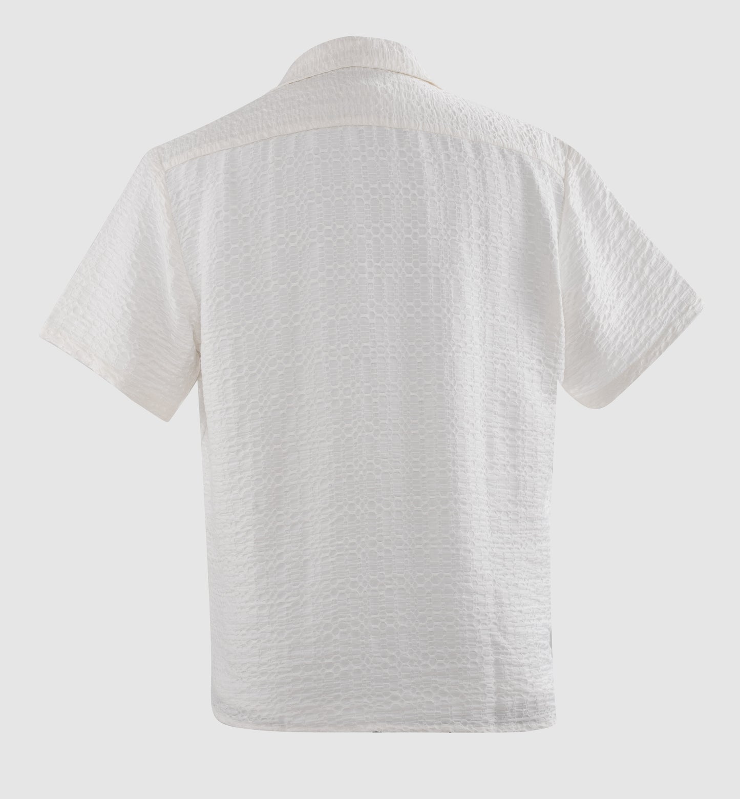 Textural Jacquard: A Relaxed Cuban Collar Shirt| The Matinee Edition