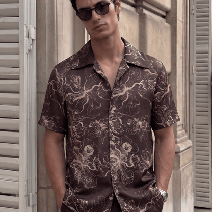 Lustrous Evening Viscose Cuban Shirt| The Privé Edition