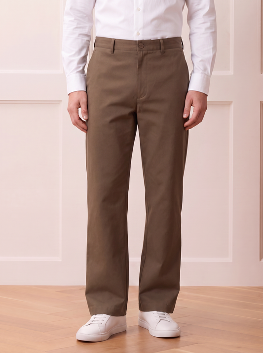 Clean-Cut Modern Cotton Trouser | The Matinee Edition