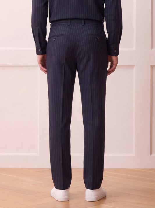 Lurex-Stripe Trouser | The Privé Edition