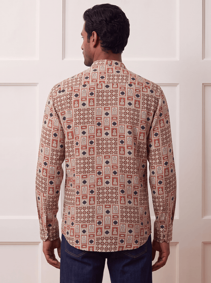 Liquid-Lustre Breathable Printed Viscose Shirt | The Heritage Edition