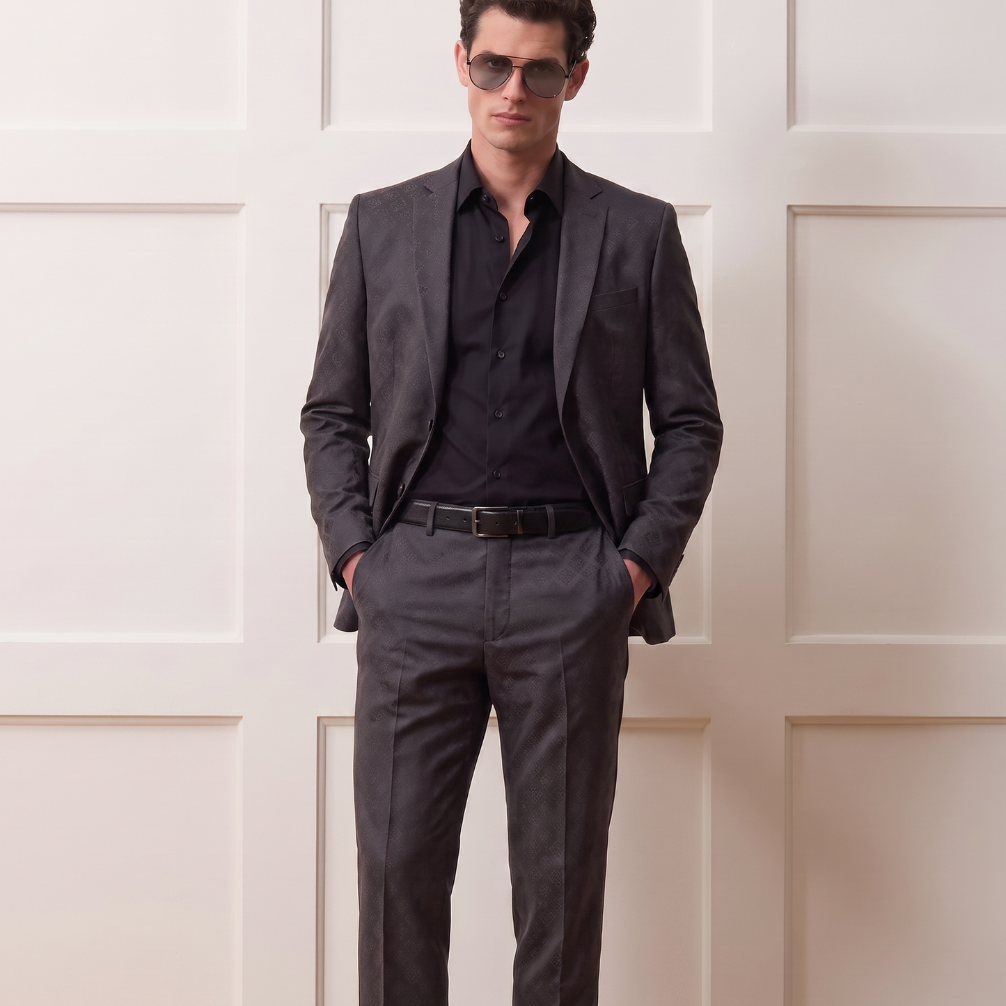 Jacquard Paisley Motif Blazer | The Gala Edition