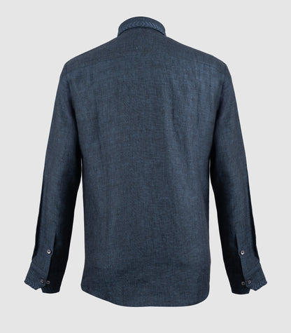 The Grace Edition: Artisanal Embroidered Pure Linen Shirt