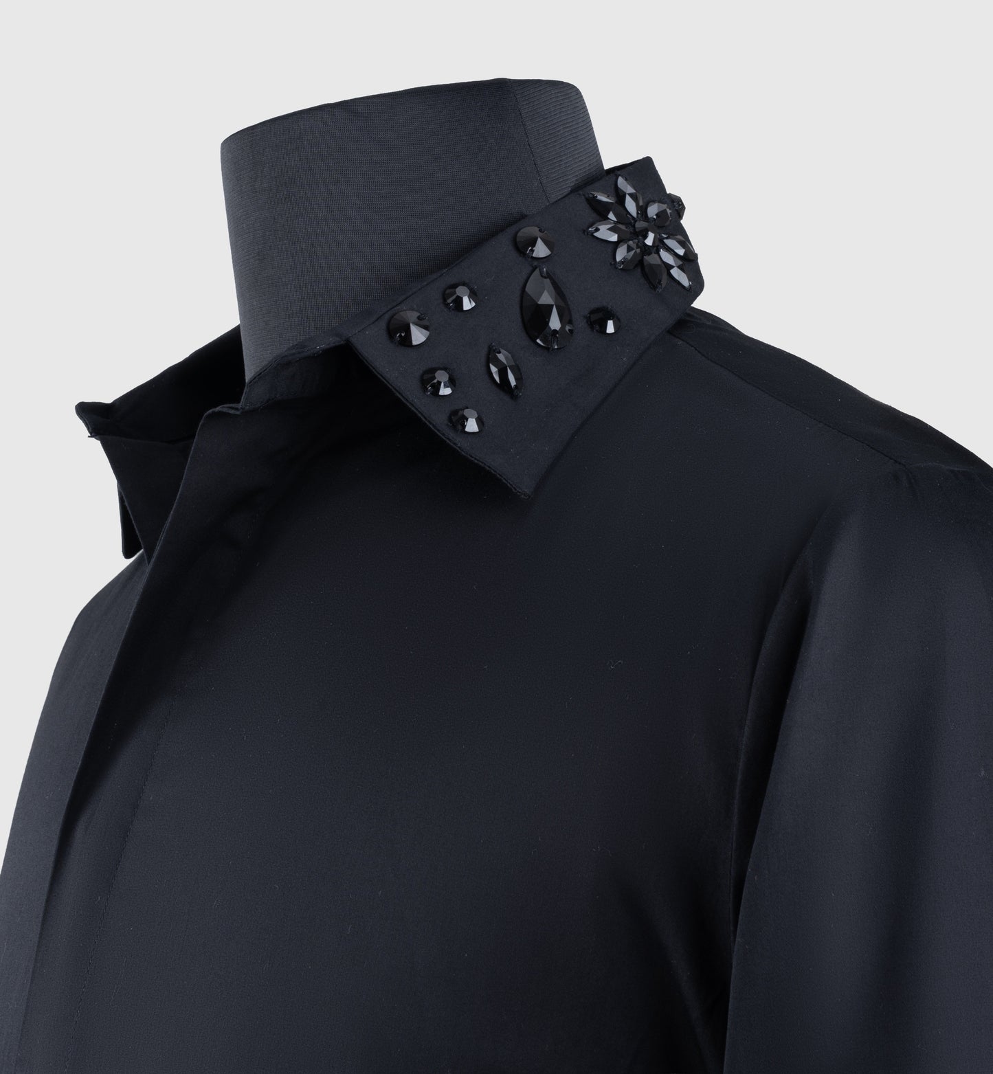 Embellished Statement Black Shirt | The Gala Edition